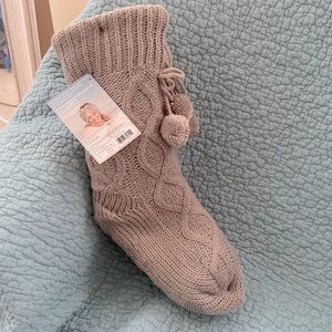 MUK LUKS POM Sock/bootie